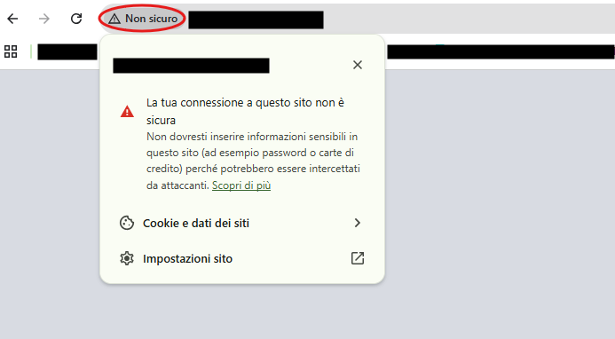 http non sicuro