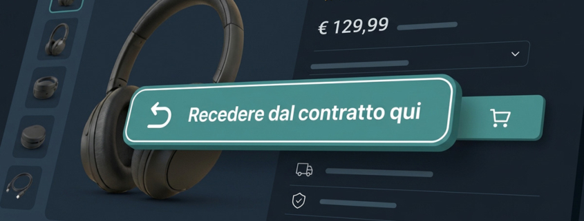 Dal 19 giugno 2026 ogni e-commerce B2C deve avere un pulsante di recesso conforme al D.Lgs. 209/2025. Cosa cambia, a chi si applica e cosa rischia chi non si adegua.